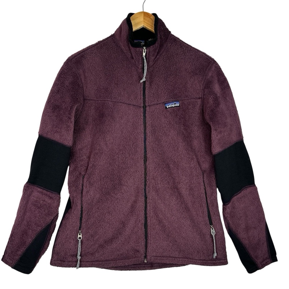 Patagonia R2 Fleece Jacket Womens Medium Purple Full Zip Polartec Hiking Outdoor